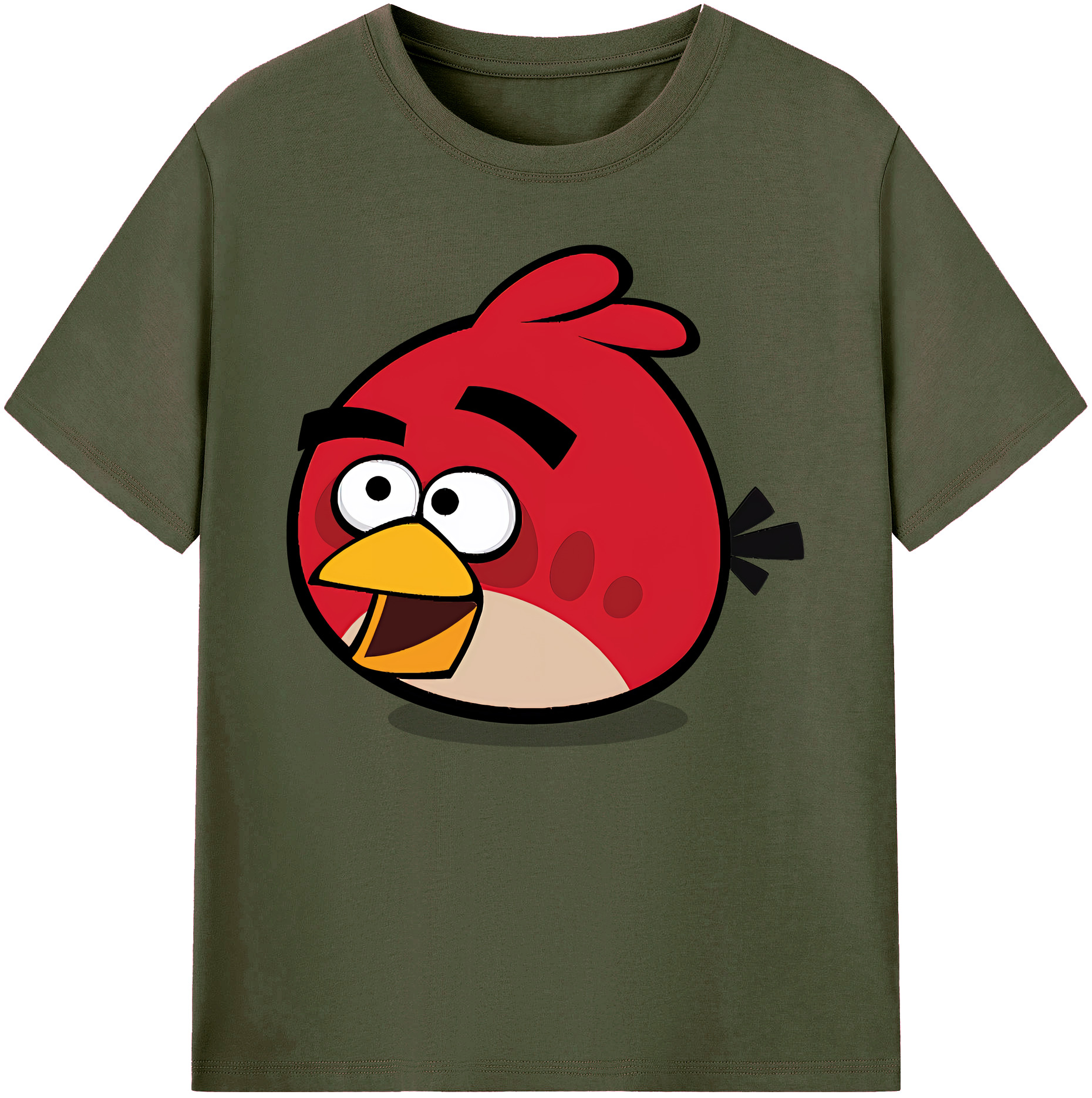 （画像用） Angry Birds アングリーバード 綿100％ メンズ半袖Tシャツ｜肌触りやわらか＆通気性